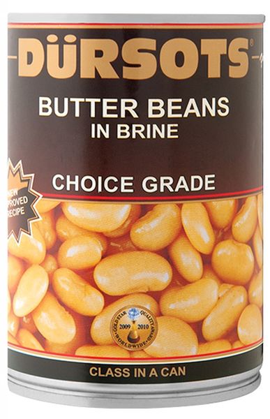 Dürsots Butter Beans In Brine - 12 x 410g
