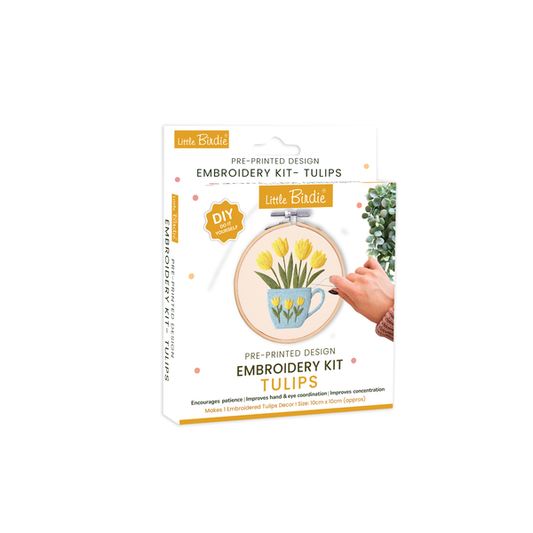 DIY Embroidery Kit - Tulips