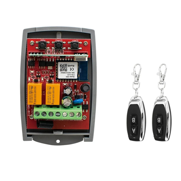 433Mhz Rolling Code Garage Door Remote Control Rf Receiver 85-250V