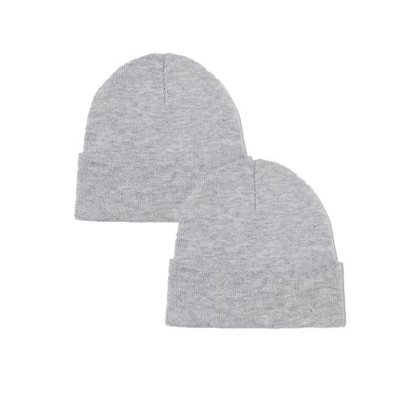 Hannah Grace Grey Baby Hat Two Pack image