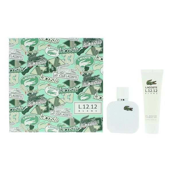 Lacoste Eau De Lacoste L.12.12 Blanc 2 Piece Gift Set: (Parallel Import)