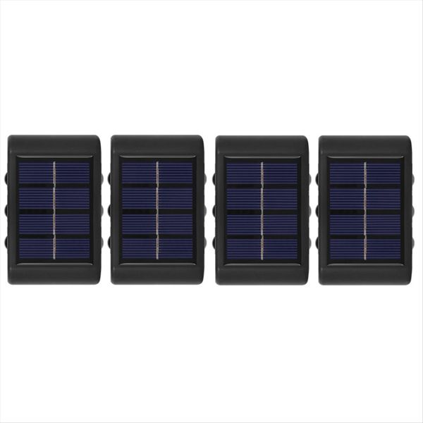 4Pcs Solar Wall Lamp Outdoor Waterproof Solar Powered Light A