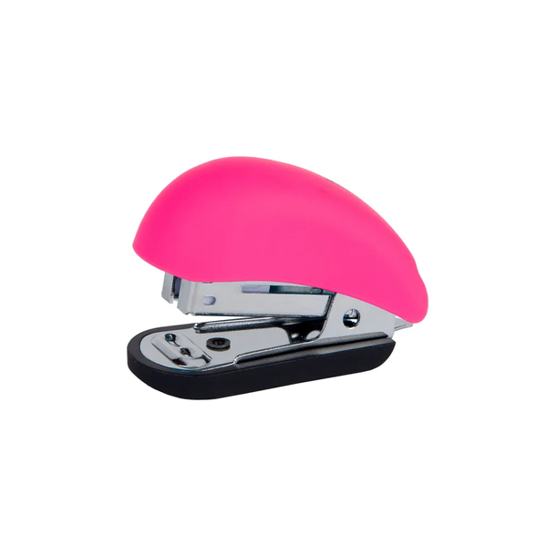 primeLine- Mini Soft Touch Stapler- Pink ×3