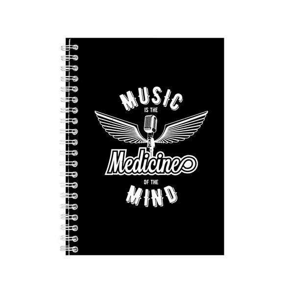 Music 2 Notebook Gift Idea Writing Book Notepad Pad 43