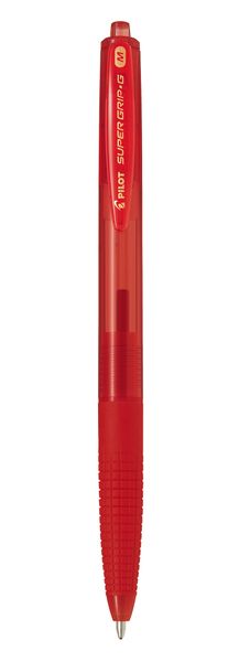 Pilot BPGG Supergrip G Retractable Medium Ballpoint - Box of 12 - Red