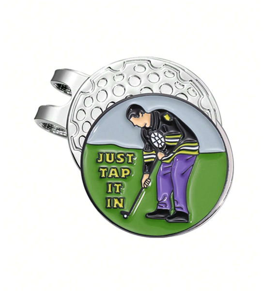 Golf Magnetic Hat Clip with Ball Marker - Just Tap It In