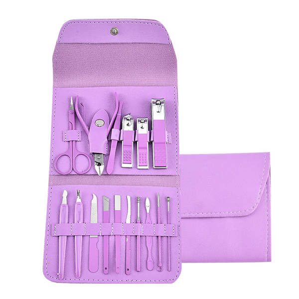 Professional Nail Care Manicure Kit (Purple)