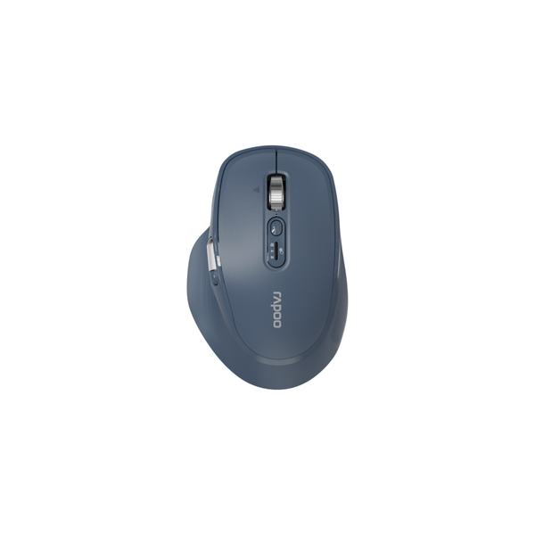 Rapoo M680 Hyperscroll Ergonomic Bluetooth Mouse - Navy