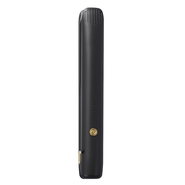 Cordless Hair Straightener, LED, Ceramic, Anti-Scald, Portable (Black)