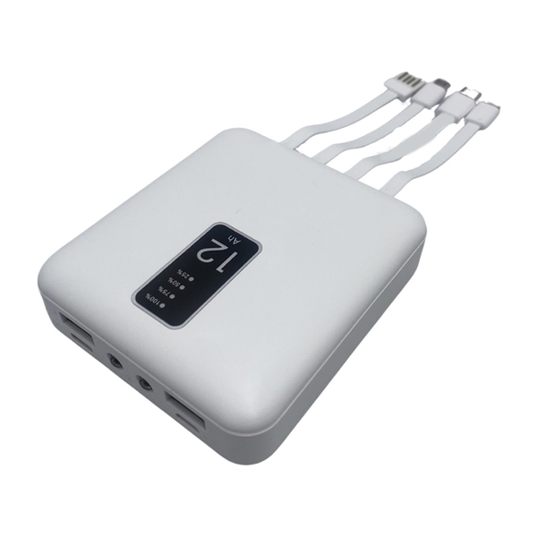 12000MAH Power Bank with 4 Cables Q-CD227