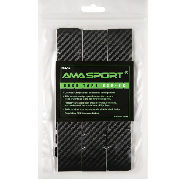 20mm Pickleball Paddle Protection Tape, Pickleball Edge Guard Tape - Black