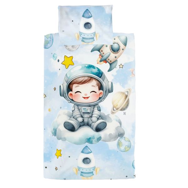 Lamb on a Cloud Little Astronaut Cot Set