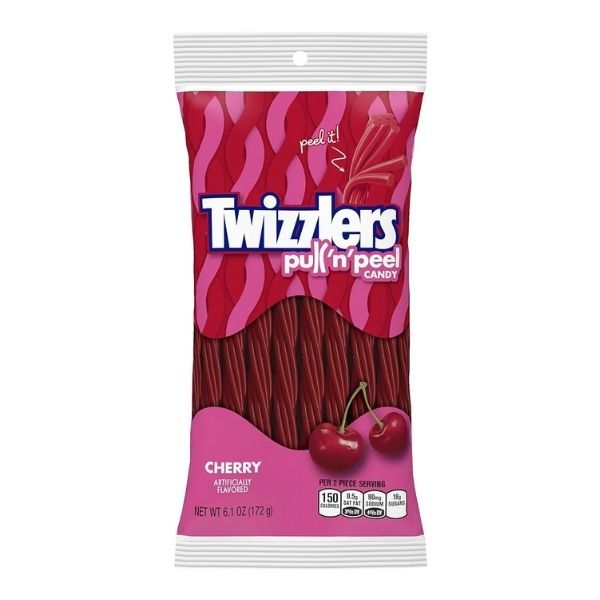 Twizzlers Peg Bag Pull And Peel Cherry 172g