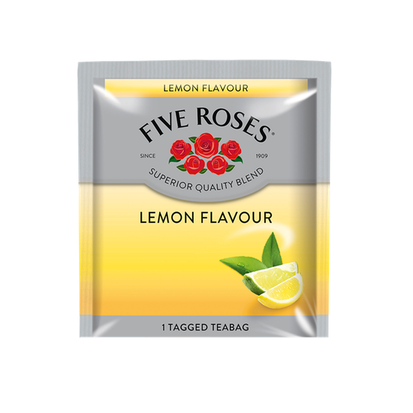 Five Roses Lemon Flavour Tea Envelopes (60 x 2.5g)
