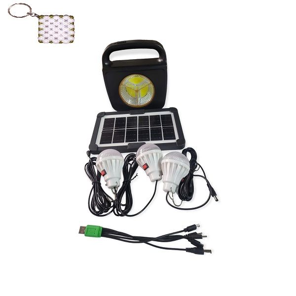 Solar Powered Emergency Home System LED Light 100W+Key Holder