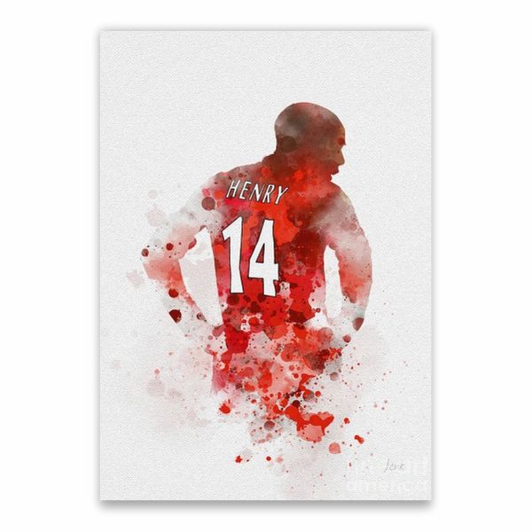 Thierry Henry Painting Poster - A1