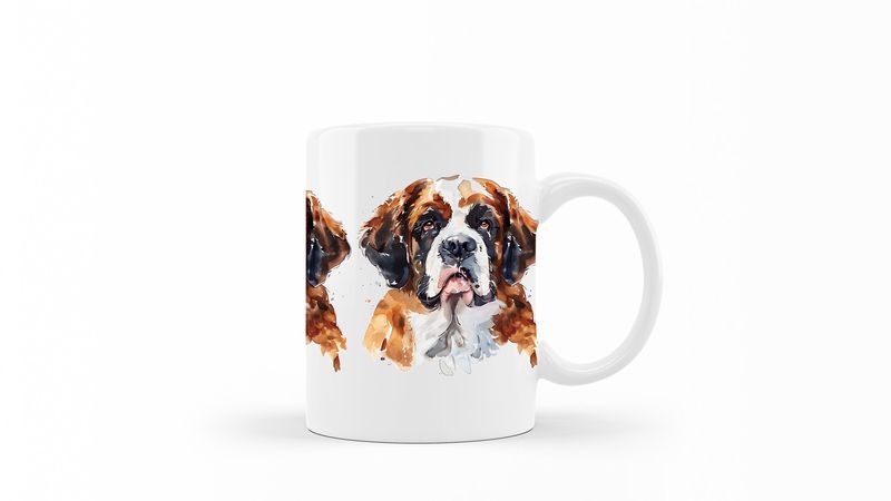 St-Bernard Printed Coffee Mug DSGN116