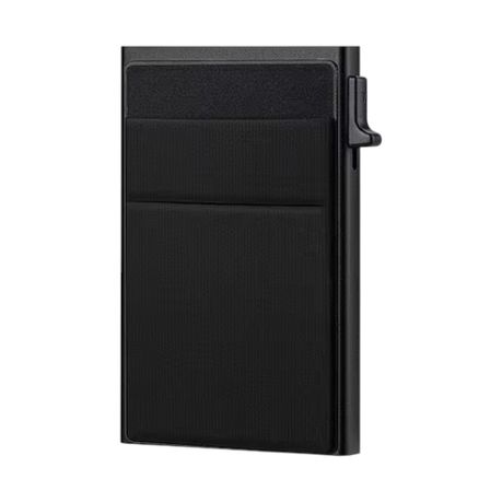 Anti-Theft Case Wallet With Eject Function - Black Image