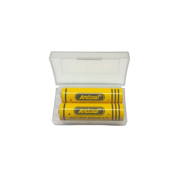 BU510 Andowl 18650 Rechargeable Battery 3.7V 3000mAh Lithium Ion Cell