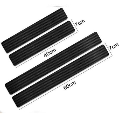 PR-Folia Car Door Sill Protector Set for Cupra Formentor from 10/2020  Onwards Car Film Protection Accessories Carbon Film Silver