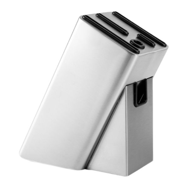 Kitchen Knife Rack Thickened Stainless Steel Knife Block - Silver