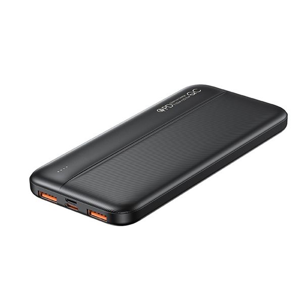 10000mAh QC+PD Power Bank 22.5W - Black