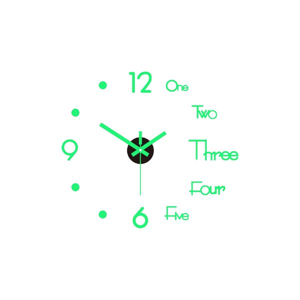 IPSTYLE DIY Wall Clock With Stickers - Night - 40CM/50CM