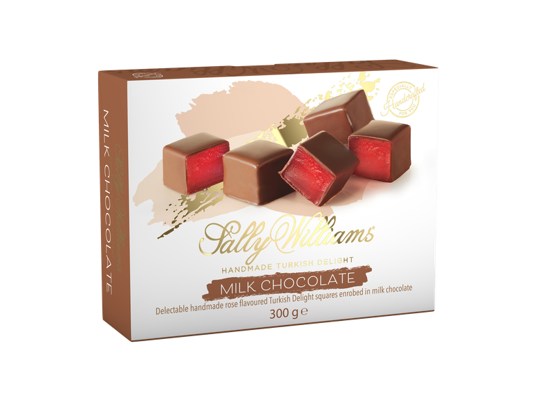 Sally Williams Milk Chocolate Turkish Delight 300g Box