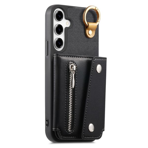 Left And Right Flip Zipper Wallet Phone Case Compatible with Galaxy A25 5G