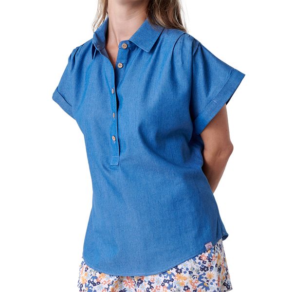 Hedgehogs-Ladies-Shea Top-Denim