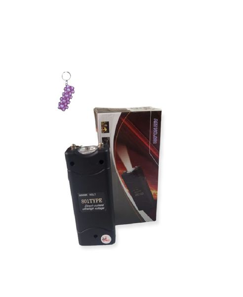 Rechargeable Flashlight Taser Stun Gun - 801 And A Keyholder