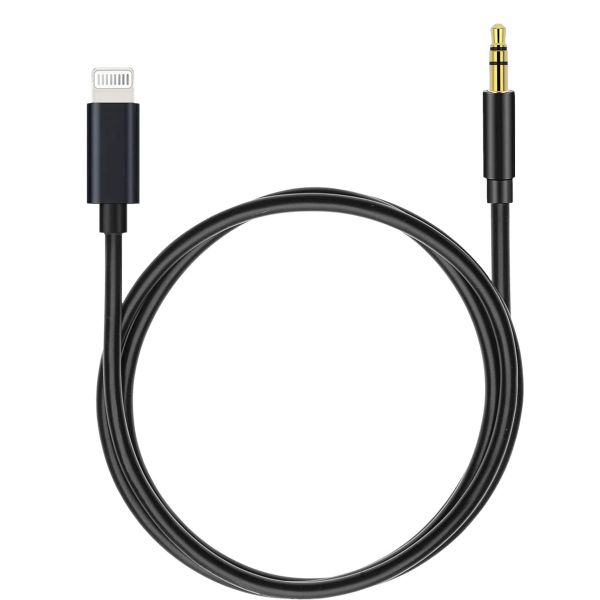Lightning Cable to 3.5 mm Aux Audio Cable for Apple iPhone -1M