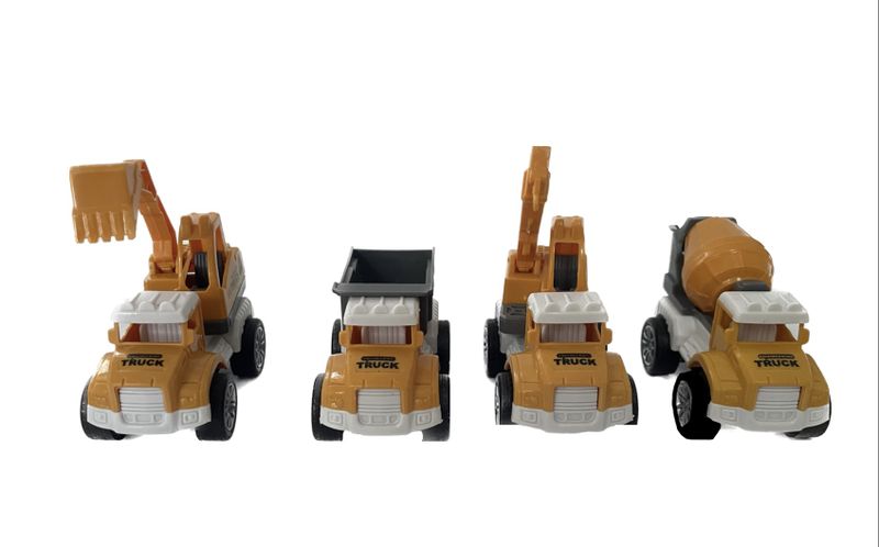 Set Of 4 Toy Construction Vehicles