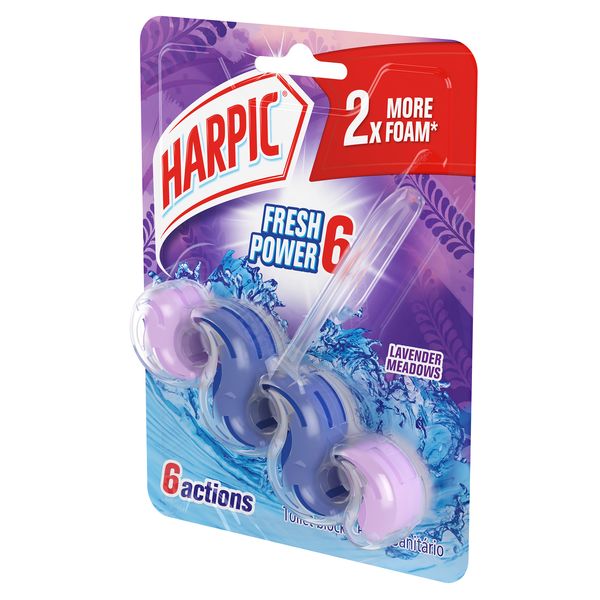 Harpic 35g, Fresh Power 6, Toilet Rim Cleaner, Lavender