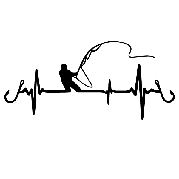 TrendSpire Fishing Vinyl Stickers - Set of 2