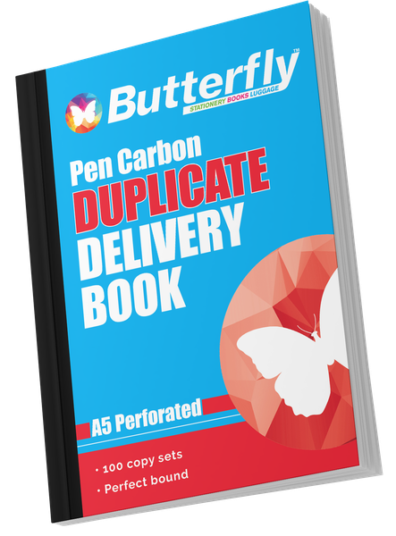 Butterfly A5 Duplicate Book - Delivery 200 Sheets