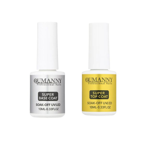 OUMANNY Super Base &amp; Top Coat Set - Lock Your Gel Mani for 28+ Days!