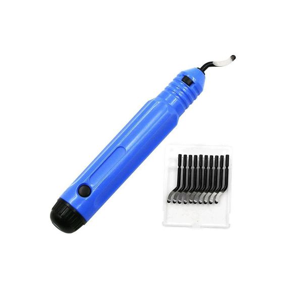 QKTNIUBI Blue Hand Deburring and Trimming Knife