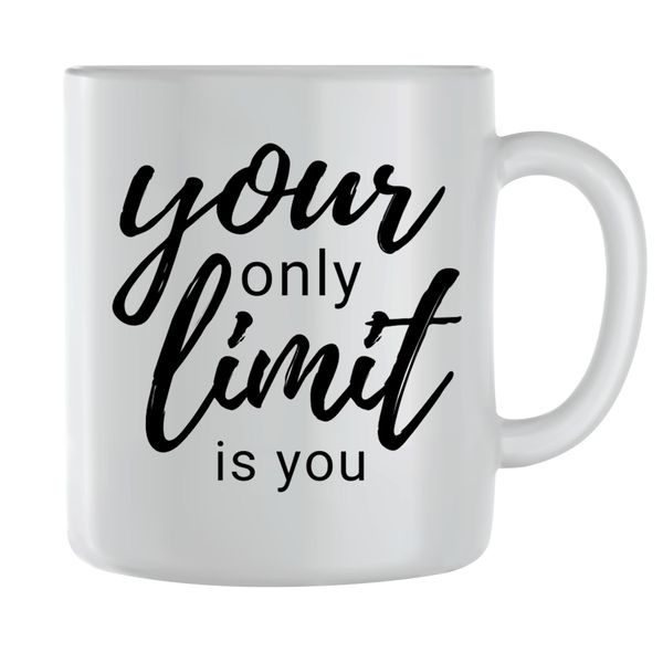 Only limit Coffee Mugs for Men Women Motivational Sayings Graphic Cups 236