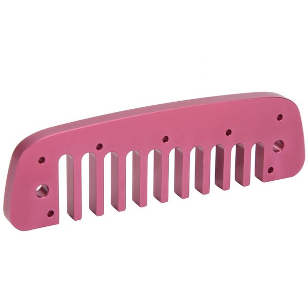 10-Hole Harmonica Comb Compatible with Beginner Aluminum Rose Red