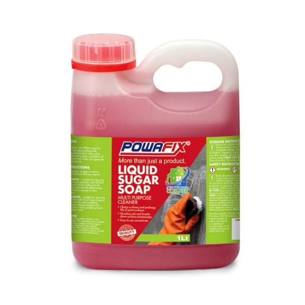 Powafix - Sugar Soap Liquid 1L - 5 Pack
