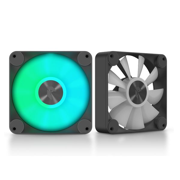 Aerocool APNX FP1 120mm PWM ARGB Fan - Black - 3 pack with Hub