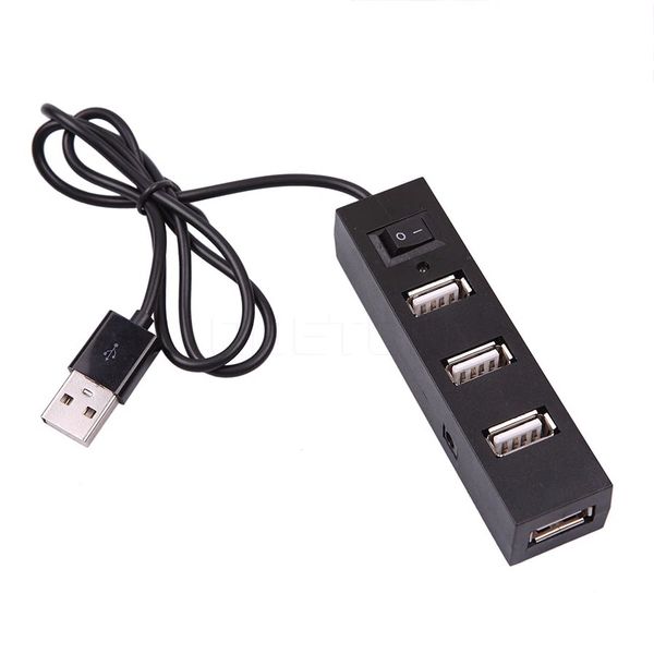 MAXICOM 4 Port USB 2.0 HUB Single Switch, 480Mbps