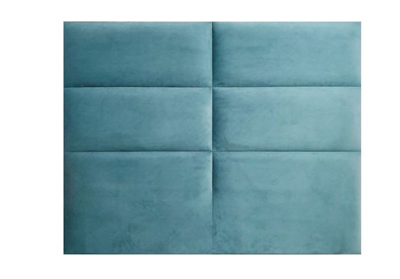 She Made Me - Vurhongo Velvet Tufted Rectanglar Block Hedboard - Teal