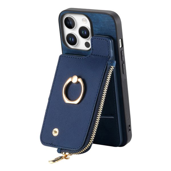Solid Color Card Holder Ring Stand Phone Case Compatible with Galaxy A53 5G