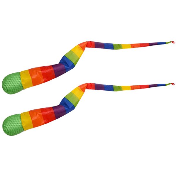 Kids Sport Outdoor Activity Hand Throwing Ribbon Ball Training Game 2 Set