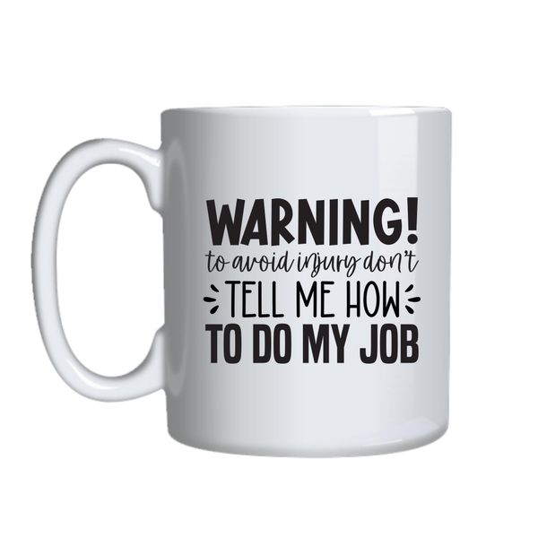 Warning Coffee Mugs for Him Her with Words Graphic Cups Design Present 050