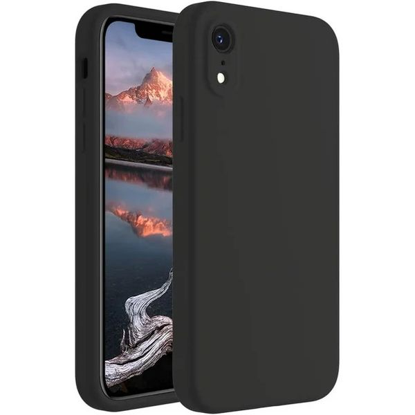 Silicone Upgraded Soft Anti-Scratch Phone Case for iPhone XR - Black
