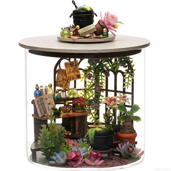3D Stereoscopic Miniature Dollhouse Kit DIY House DIY Miniature Toy for Kid