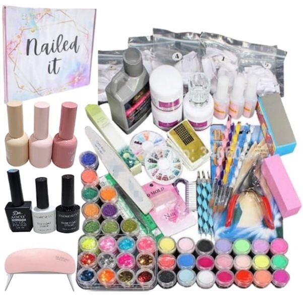 Jumbo Pro with 3 Gel, 6W Nail Lamp &amp; Primer